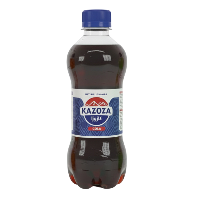 Water, Gas: Carbon dioxide, Sugar, Food Color, Caramel E150d, Acid: Phosphoric acid E338, Stabilizer: Arabic gum E414, Flavoring:  Caffeine 10mg/100ml.Produced and packaged by Barley Industrial and Trade Company, Sadat City, on behalf of Trans Global Company.